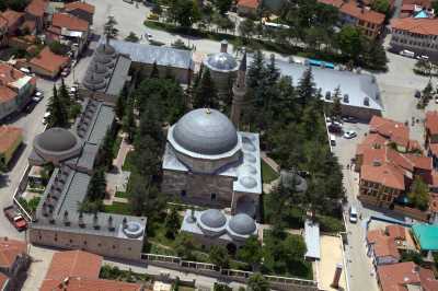 Kurşunlu Camii ve Külliyesi havadan  çekim. 