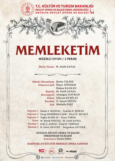 Memleketim, Antalya Devlet Opera ve Balesi