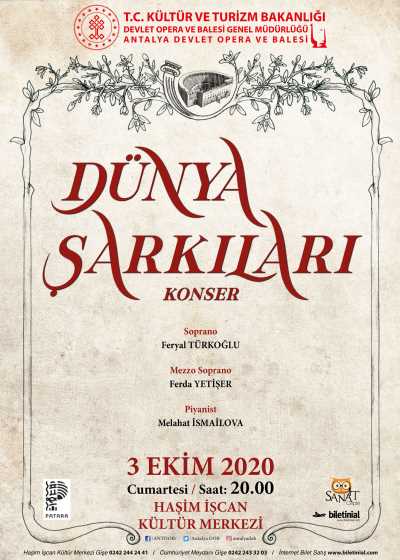 Antalya Devlet Opera ve Balesi, Dünya Şarkıları Konseri