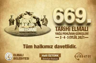 669. Tarihi Elmalı Yağlı Pehlivan Güreşleri