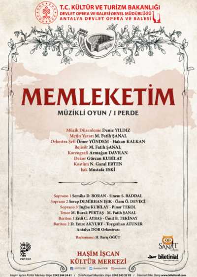 Memleketim, Antalya Devlet Opera ve Balesi